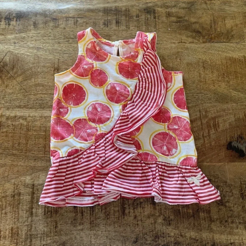 Burt’s Bees Baby Girl  Dress  Pink Red size 3-6 m